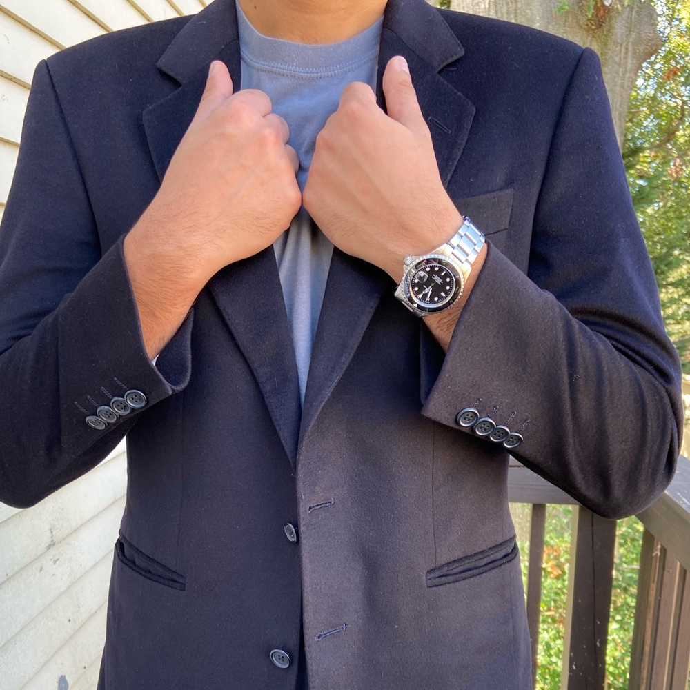 Vintage Burberrys’ 100% cashmere blazer